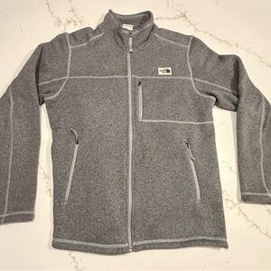The North Face Men's Zip-Up Gray Sweater